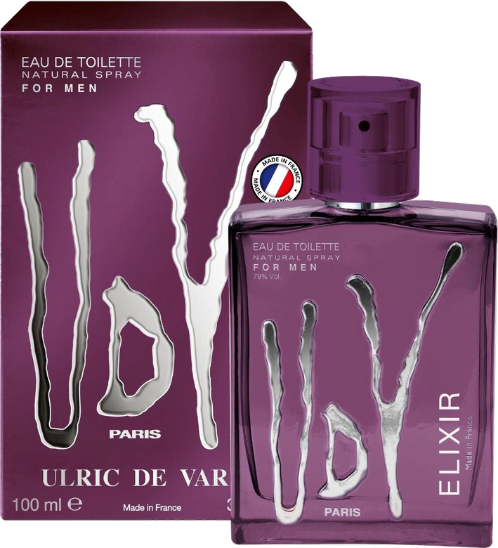 UDV Elixir bottle and box